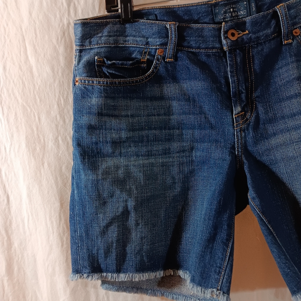 Lucky Brand Womens 10/30 Laguna Jean Shorts Blue Denim - Picture 3 of 8